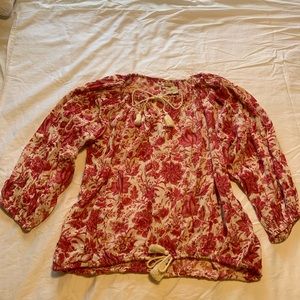 Denim & Supply Ralph Lauren flowered 3/4 shirt